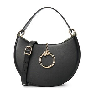 Chloe Arlene hobo bag black calf leather gold tone hardware